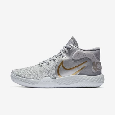Nike KD Trey 5 Basketbol Ayakkabısı Kadın Platini Metal Gümüş Gri Metal Altın | TR4259502