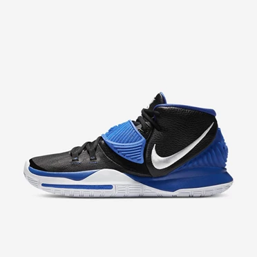 Nike Kyrie 6 Basketbol Ayakkabısı Erkek Siyah Kraliyet Mavisi Beyaz | TR4258306