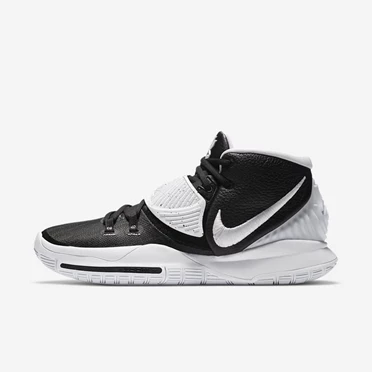 Nike Kyrie 6 Basketbol Ayakkabısı Erkek Siyah Beyaz Beyaz | TR4258752