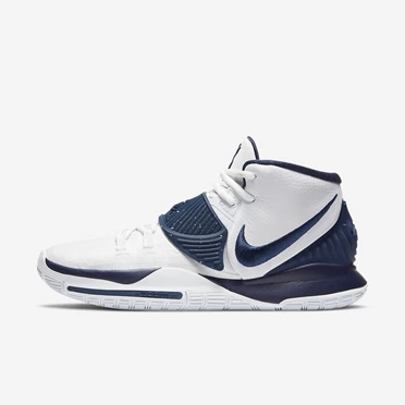 Nike Kyrie 6 Basketbol Ayakkabısı Erkek Beyaz Lacivert | TR4258812
