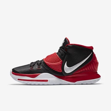 Nike Kyrie 6 Basketbol Ayakkabısı Erkek Siyah Kırmızı Beyaz | TR4259000