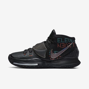 Nike Kyrie 6 Basketbol Ayakkabısı Kadın Siyah Siyah | TR4258154