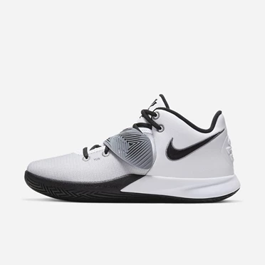 Nike Kyrie Flytrap 3 Basketbol Ayakkabısı Erkek Beyaz Gri Siyah | TR4256797