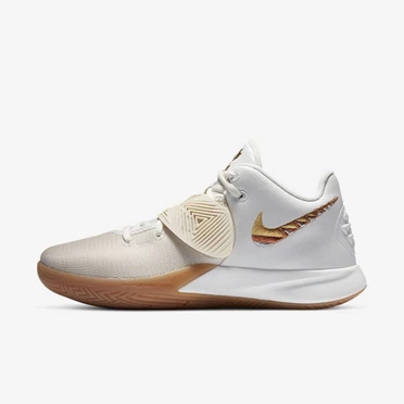 Nike Kyrie Flytrap 3 Basketbol Ayakkabısı Kadın Beyaz Metal Gümüş Metal Bakır Metal Altın | TR4257727