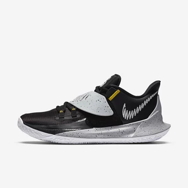 Nike Kyrie Low 3 Basketbol Ayakkabısı Erkek Siyah Gri Metal Gümüş | TR4259242