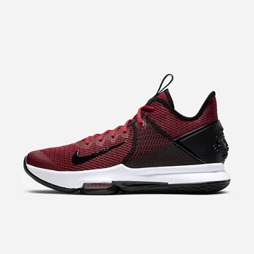 Nike LeBron Basketbol Ayakkabısı Erkek Siyah Beyaz Kırmızı | TR4257725