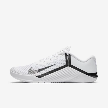 Nike Metcon 6 Çapraz Ayakkabı Erkek Beyaz Siyah | TR4258915