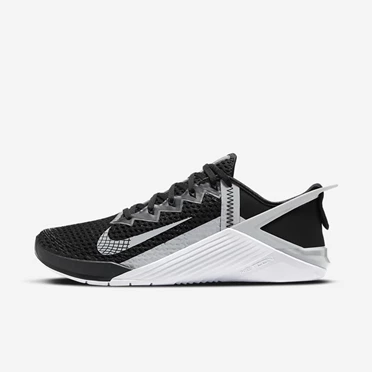 Nike Metcon 6 Çapraz Ayakkabı Erkek Siyah Beyaz Açık Gri | TR4258703