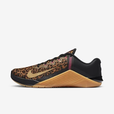 Nike Metcon 6 Çapraz Ayakkabı Kadın Siyah Kahverengi Metal Altın | TR4257688