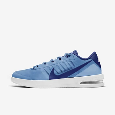 Nike NikeCourt Air Max Spor Ayakkabı Kadın Beyaz Koyu Kraliyet Mavisi Mavi | TR4259604