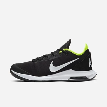 Nike NikeCourt Air Max Tenis Ayakkabısı Erkek Siyah Beyaz | TR4256792