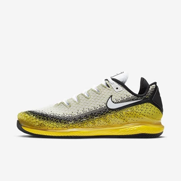 Nike NikeCourt Air Zoom Tenis Ayakkabısı Erkek Siyah Sarı Beyaz | TR4256483