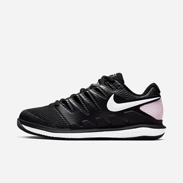 Nike NikeCourt Air Zoom Tenis Ayakkabısı Kadın Siyah Pembe Beyaz | TR4258320