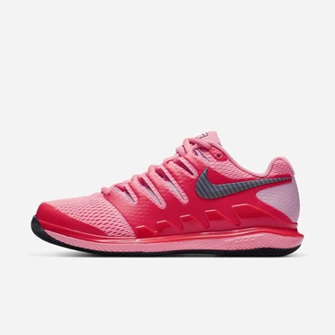 Nike NikeCourt Air Zoom Tenis Ayakkabısı Kadın Kırmızı Pembe Mavi | TR4258345