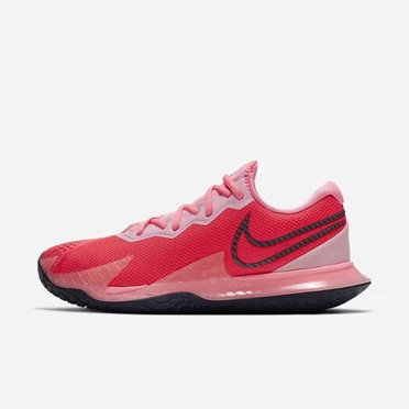 Nike NikeCourt Air Zoom Tenis Ayakkabısı Kadın Kırmızı Pembe Mavi | TR4258529
