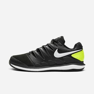 Nike NikeCourt Air Zoom Tenis Ayakkabısı Erkek Siyah Beyaz | TR4258750