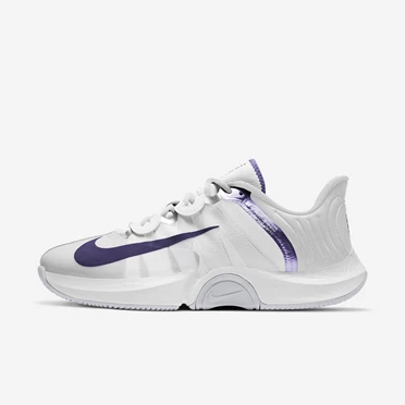 Nike NikeCourt Air Zoom Tenis Ayakkabısı Erkek Beyaz Gri Mor | TR4258806
