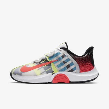 Nike NikeCourt Air Zoom Tenis Ayakkabısı Erkek Beyaz Açık Yeşil Turkuaz Kırmızı | TR4259651