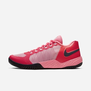 Nike NikeCourt Flare 2 Tenis Ayakkabısı Kadın Kırmızı Pembe Mavi | TR4256704
