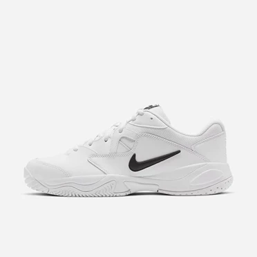 Nike NikeCourt Lite 2 Tenis Ayakkabısı Erkek Beyaz Beyaz Siyah | TR4257295