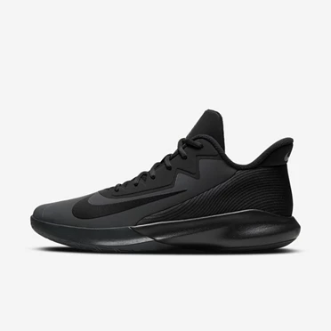 Nike Precision 4 Basketbol Ayakkabısı Erkek Koyu Gri Siyah | TR4258651