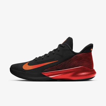 Nike Precision 4 Basketbol Ayakkabısı Kadın Siyah Kırmızı | TR4257029