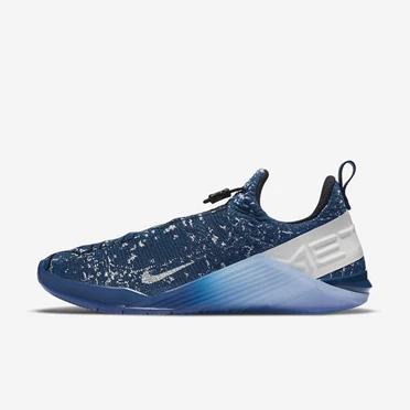 Nike React Metcon Çapraz Ayakkabı Erkek Mavi Beyaz Siyah | TR4256948