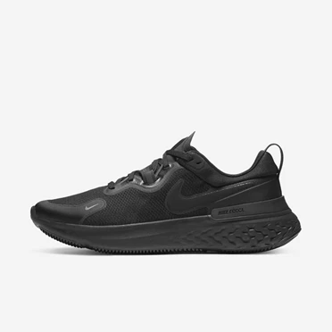 Nike React Miler Koşu Ayakkabısı Erkek Siyah Gri Beyaz Siyah | TR4259385