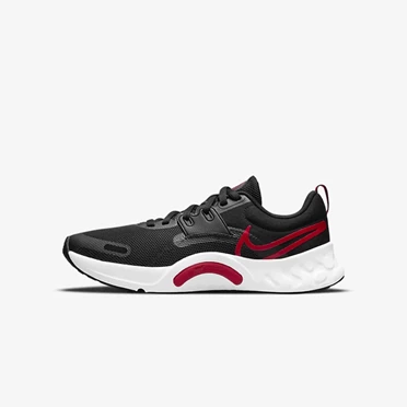 Nike Renew Retaliation TR 3 Spor Ayakkabı Erkek Siyah Beyaz Kırmızı | TR4257904