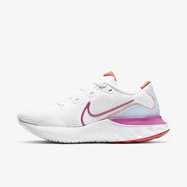 Nike Renew Run Koşu Ayakkabısı Kadın Beyaz Mavi Pembe | TR4256876