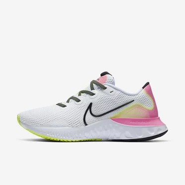 Nike Renew Run Koşu Ayakkabısı Kadın Beyaz Pembe Siyah | TR4258979