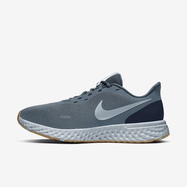 Nike Revolution 5 Koşu Ayakkabısı Erkek Mavi Obsidian Kahverengi | TR4258082