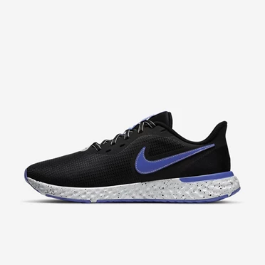Nike Revolution 5 Koşu Ayakkabısı Erkek Siyah Gri Mavi | TR4258642