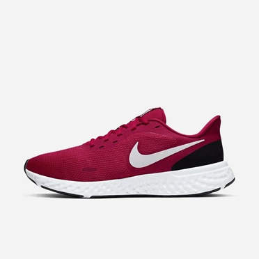 Nike Revolution 5 Koşu Ayakkabısı Erkek Kırmızı Siyah Beyaz | TR4258977