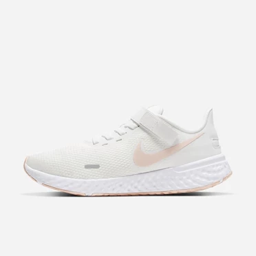 Nike Revolution 5 Koşu Ayakkabısı Kadın Beyaz Pembe Mercan | TR4259160