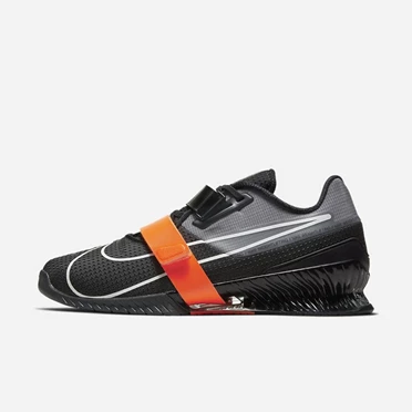 Nike Romaleos 4 Halter Ayakkabısı Erkek Koyu Gri Turuncu Siyah Beyaz | TR4258019
