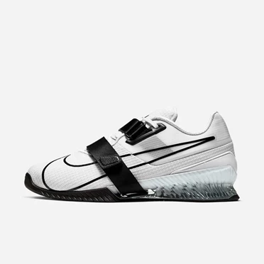 Nike Romaleos 4 Halter Ayakkabısı Erkek Beyaz Beyaz Siyah | TR4259520