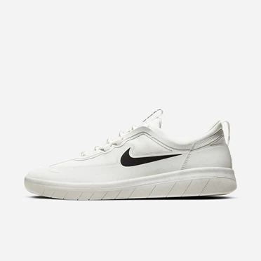 Nike SB Nyjah Free Kaykay Ayakkabısı Erkek Beyaz Beyaz Beyaz Siyah | TR4257149