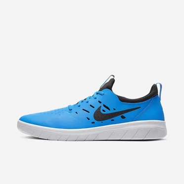 Nike SB Nyjah Free Kaykay Ayakkabısı Kadın Mavi Mavi Beyaz Siyah | TR4259346