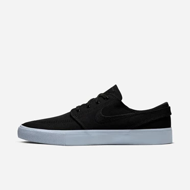 Nike SB Zoom Stefan Janoski Kaykay Ayakkabısı Erkek Siyah Açık Mavi Siyah Siyah | TR4257365