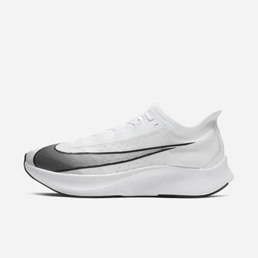 Nike Zoom Fly 3 Koşu Ayakkabısı Erkek Beyaz Metal Beyaz Siyah | TR4256927