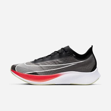 Nike Zoom Fly 3 Koşu Ayakkabısı Erkek Siyah Kırmızı Zeytin Yeşili Beyaz | TR4256574