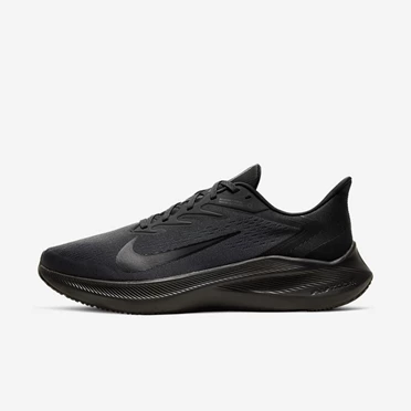 Nike Zoom Winflo 7 Koşu Ayakkabısı Erkek Siyah Koyu Gri Siyah | TR4257037